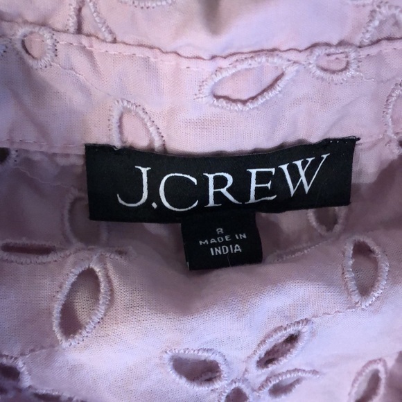 J. Crew pink shirt & camisole with eyelet design - Picture 4 of 4